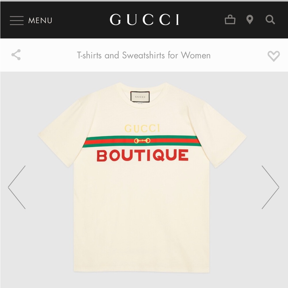 Authentic Gucci Boutique shirt. Runs big so i had to get xs